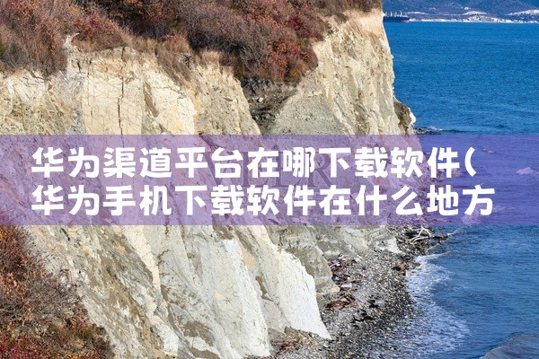 华为渠道平台在哪下载软件