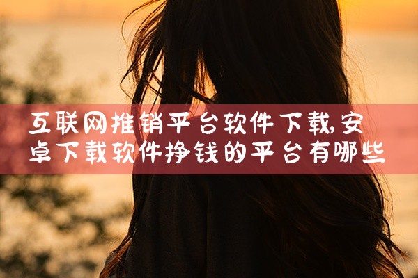 互联网推销平台软件下载