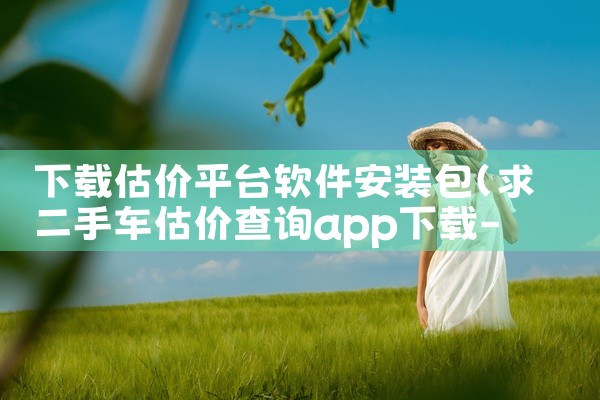下载估价平台软件安装包