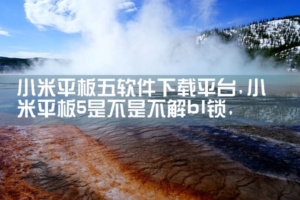 小米平板五软件下载平台